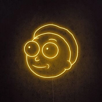 Rick And Morty Morty Neon Sign for fans of the show