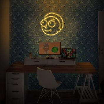 Rick And Morty Morty Neon Sign for fans of the show