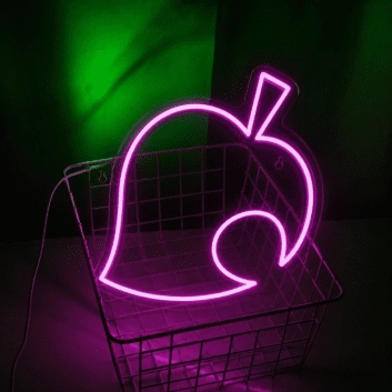 &#39;Leaf&#39; neon sign