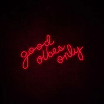 Good Vibes Only Neon Sign adds positivity to any room