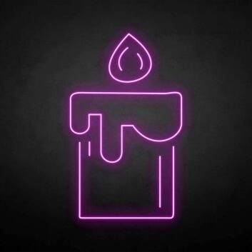 &#39;Candle&#39; neon sign
