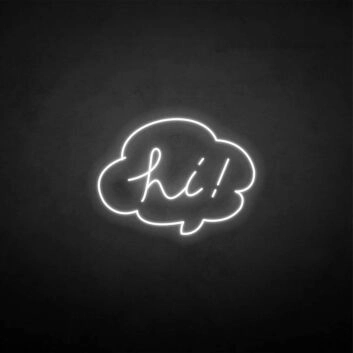 Hi2&#39; neon sign