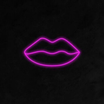 Lips Neon Sign adds a bold statement to any room