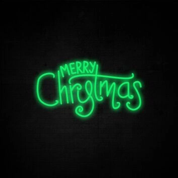 Merry Christmas Neon Sign perfect for festive holiday decorations