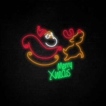 Merry Xmas Neon Sign adds cheer to Christmas decor