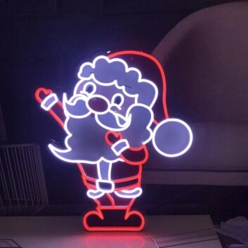 Santa Claus Neon Sign perfect for Christmas decorations