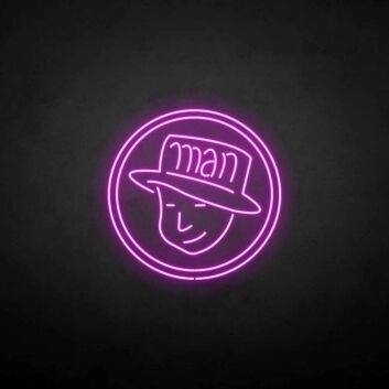 &#39;Man&#39; neon sign