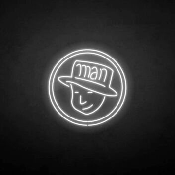 &#39;Man&#39; neon sign