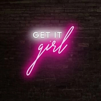 Get It Girl Neon Sign perfect for empowering and motivational decor