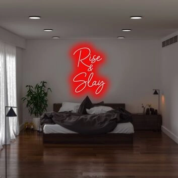 Rise N Slay Neon Sign for motivational and empowering spaces