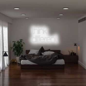 Think Different Neon Sign perfect for inspirational and creative spaces