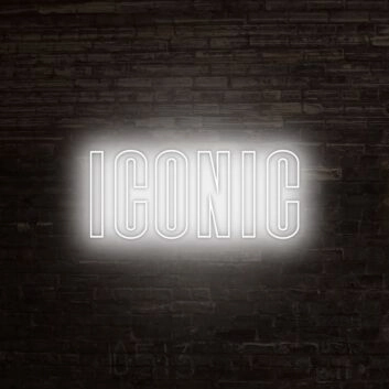 Iconic Neon Sign adds a bold statement to any room