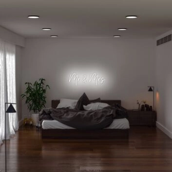 Mr And Mrs Neon Sign ideal for wedding celebrations