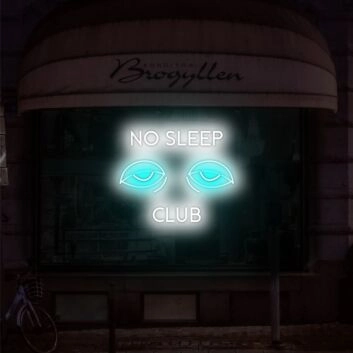 No Sleep Club Neon Sign perfect for night owls