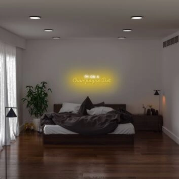 Champagne Diet Neon Sign adds a fun touch to party decor