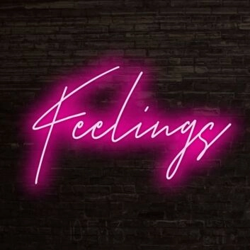 Feelings Neon Sign perfect for emotional and artistic decor