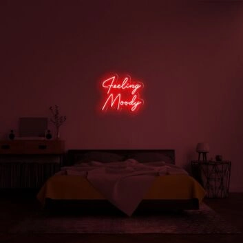 Feeling Moody Neon Sign for reflective and thoughtful spaces