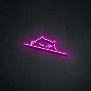 Cute Cat Neon Sign ideal for pet lovers