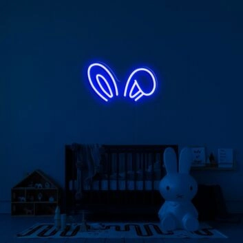 Bunny Ears Neon Sign adds a playful touch to any room