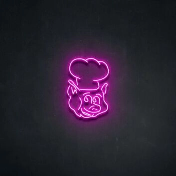 Oink Neon Sign perfect for farm-themed decor