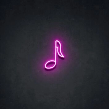 Note Neon Sign perfect for music lovers