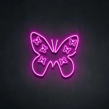 Butterfly Neon Sign adds whimsy to any space