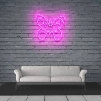 Butterfly Neon Sign adds whimsy to any space