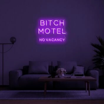 Bitch Motel Neon Sign perfect for bold and edgy spaces