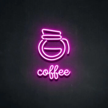 Coffee Jug Neon Sign ideal for cafes and coffee shops