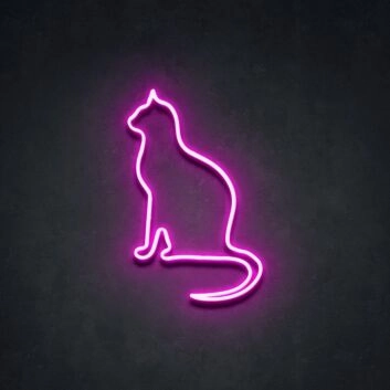 Peaceful Cat Neon Sign for Cozy Homes