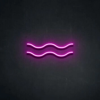 Aquarius Neon Sign for Zodiac Lovers