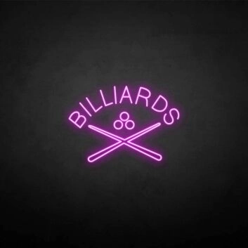 Bliiards&#39; neon sign