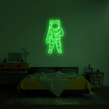 Astronaut Neon Sign for Space Themed Rooms
