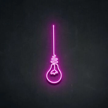 Lightbulb Moment Neon Sign for Creative Spaces