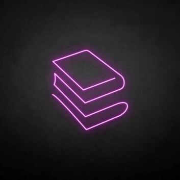&#39;Book&#39; neon sign