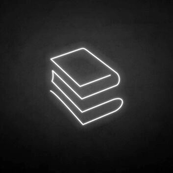 &#39;Book&#39; neon sign