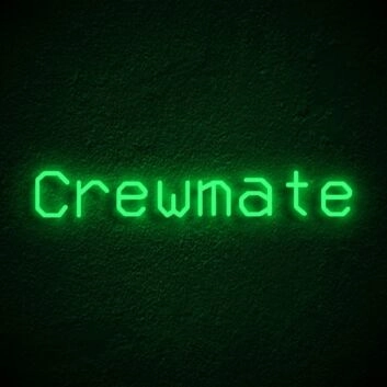 Crewmate Neon Sign for Gaming Rooms