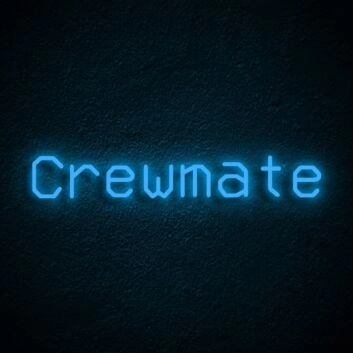 Crewmate Neon Sign for Gaming Rooms