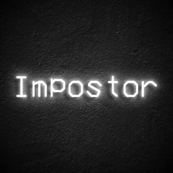 Impostor Neon Sign for Among Us Fans