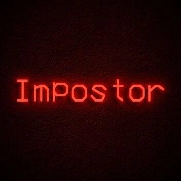 Impostor Neon Sign for Among Us Fans