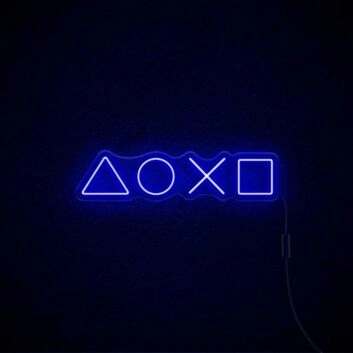 Playstation Neon Sign for Gamers