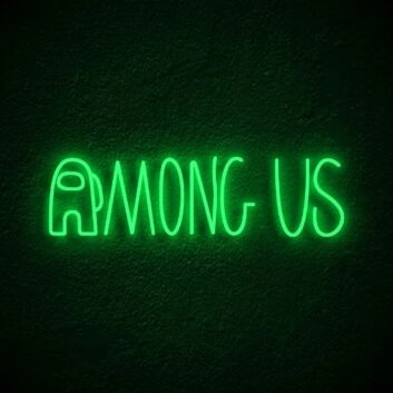 Among Us Neon Sign for Playful Spaces