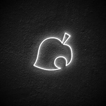 Leaf Neon Sign for Nature Themed Spaces