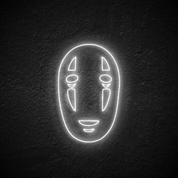 No Face Neon Sign for Studio Ghibli Lovers