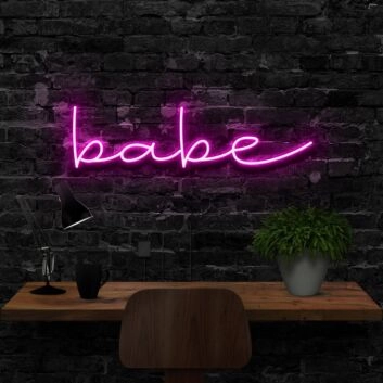 Babe Neon Sign for Romantic Settings