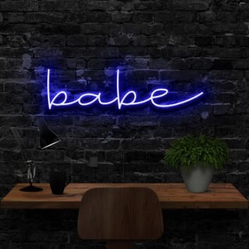Babe Neon Sign for Romantic Settings
