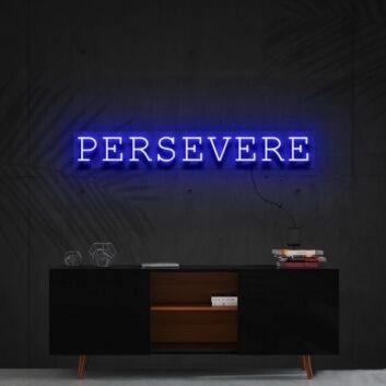 Persevere Neon Sign for Motivational Spaces