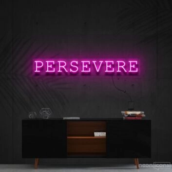 Persevere Neon Sign for Motivational Spaces