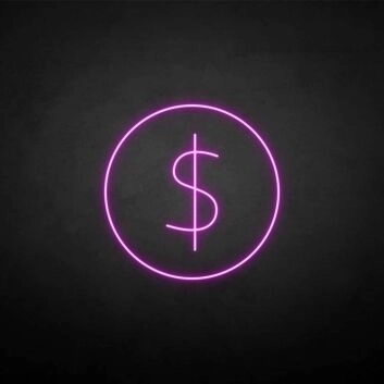 Dollar&#39; neon sign