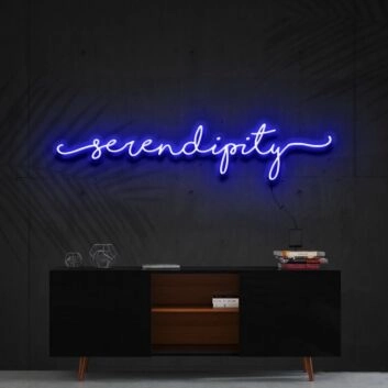 Serendipity Neon Sign for Inspirational Spaces